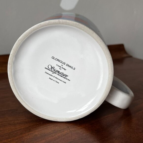 Ursula Dodge Glorious Snails Jumbo Mug 20 oz Signature Housewares Hard to Find - Picture 6 of 12